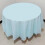 White Round Polyester Tablecloth 213 cm 7