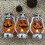 Halloween pumpkin lantern vintage plastic electronic candle 4