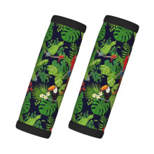 Parrot Toucan Monstera Luggage Handle Wraps 2 Pcs