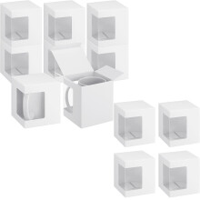 Tutuviw transparent gift boxes for sublimation mugs 12 pcs