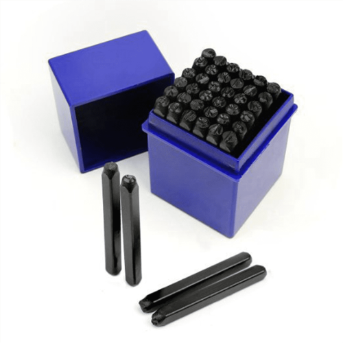Conjunto de Punções com Números Ingleses 4mm 36 Peças 1