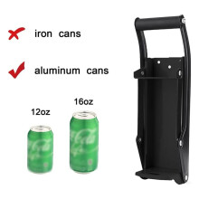 Broyeur de Canettes pour Canettes en Aluminium de 355 et 473 Ml (12 et 16 Oz), Canettes de Soda, de Bière, Etc. Outil de Recyclage avec Tapis