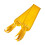 TRIEIY back scrub towel yellow 1 piece 1