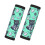 Luggage Handle Wraps Green Cat Design 2 Pcs 1
