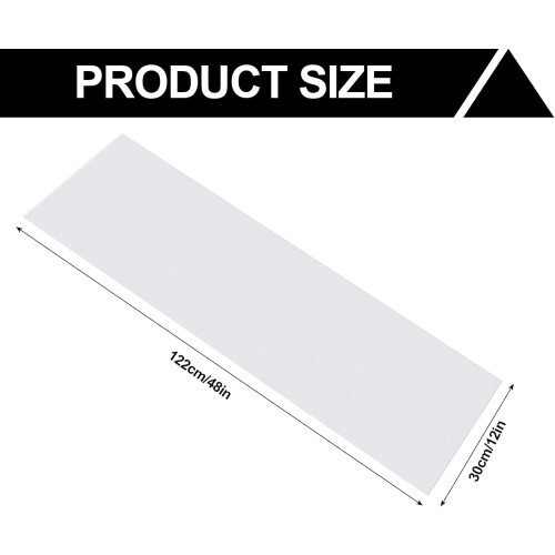 Clear Frosted Wire Shelf Liners 12x48 Inch 4 Pcs 1