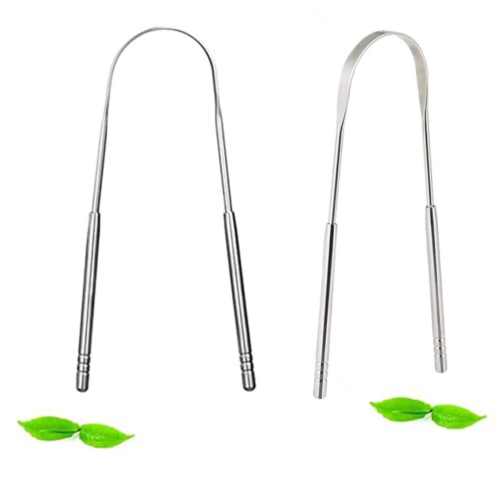 Tutuviw Tongue Scraper Stainless Steel 2 Pack