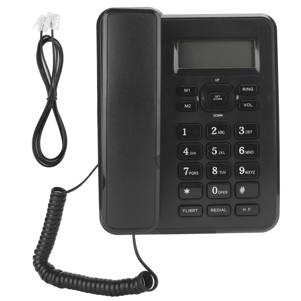 Tebru VoIP FXO Corded Desk Phone ABS Body-image-OPC-PWH2HXV-NEW