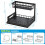 Under Sink Organizer Stainless Steel 2-Tier Pull-Out 5