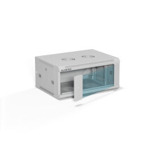 ALANTEC 19" 4U 600x450 wall-mounted cabinet, grey