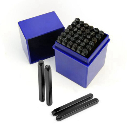 Conjunto de Punções com Números Ingleses 6mm 36 Peças 2