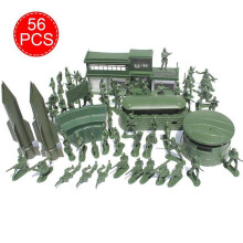 Military Model Soldier Playset 56 pcs 5 cm