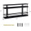 Spice Rack Organizer Black 4-Tier Wall Mount 7
