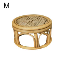 Support pour plantes rond en rotin d'intérieur rustique. *н τ# υю е' тμ нн W6L2