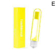 Foldable toothbrush portable for travel camping hiking