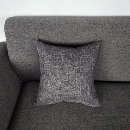 Capa de almofada decorativa Lemononstore em linho prateado, 40 cm 2