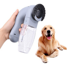 Aspirateur pour poils d'animaux - Portable - Brosse en caoutchouc - Poignée antidérapante - Batterie remplaçable