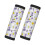 Luggage Handle Wraps Purple White Daisies 2 Pcs 1