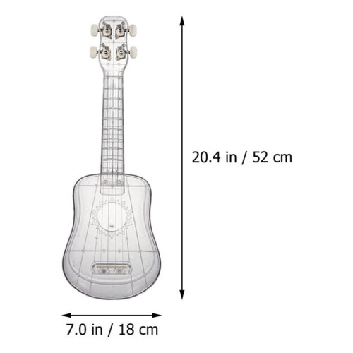 Ukulele για αρχάριους ενήλικες, διαφανής ξύλινη κιθάρα 1