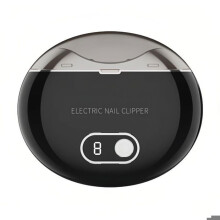 Coupe-ongles électrique à 3 vitesses de coupe, silencieux, avec éclairage de sécurité, lime à ongles intégrée et rangement pour les rog