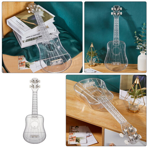 Ukulele για αρχάριους ενήλικες, διαφανής ξύλινη κιθάρα 2