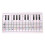 Pianonotentabel voor beginners: 54 61 76 88 toetsen 6