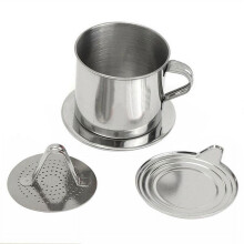 Steel Vietnamese coffee drip press for office use