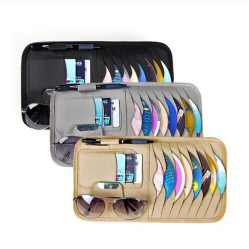 Car Sun Visor Organizer Black 1 Pack 2