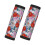 Luggage Handle Wraps Colorful Carnations Butterfly 2 Pcs 1