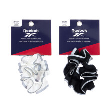 Reebok 2er Set Reflektierende Haargummis - Weich, Dehnbar & Mit Trim | Hochwertige Sport Haarschmuck