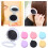 JunYeShi folding hair brush with mirror dark blue pink 3