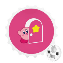 Ouvre-bouteille magnétique Kirby avec aimants pour réfrigérateur - Idée cadeau originale pour les amateurs de camping - Gadget sympa pour les