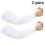 Cooling compression sun sleeves white 2 pairs 6