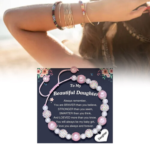 Engraved Heart Charm Bracelet Graduation Gift 1