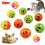 Warkul plastic cat ball toys with bell 10 pcs 1