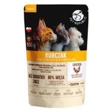 PET REPUBLIC Adult Chicken finely chopped - wet cat food- 100 g