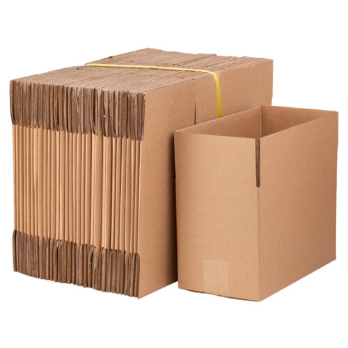 Yellow Corrugated Paper Boxes 8x6x4 Inch 100 Pack
