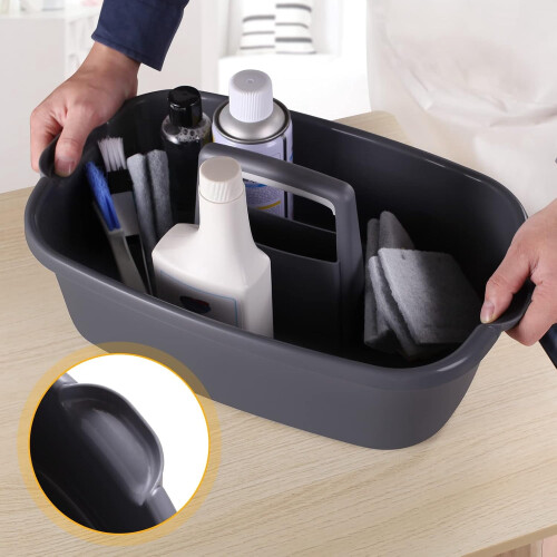 Shower Caddy Tote with Handle Gray 2 Pack