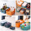 Plastic Storage Cases Desktop Sundries Baskets 6PCS 5