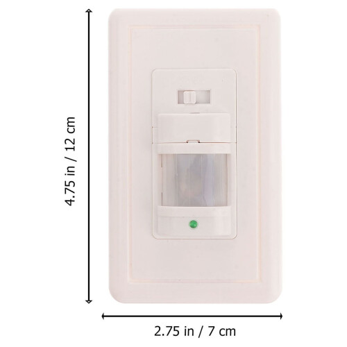 Infrared Motion Sensor Light 110V White Wall Mount 1