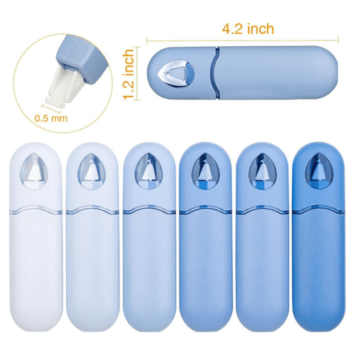 Ruban correcteur blanc, distributeur vert, 6 pièces 1