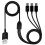 Cable divisor USB C WINDLAND, USB 2.0 tipo A macho a USB tipo C (USB-C) macho, cable de 1 a 3 1