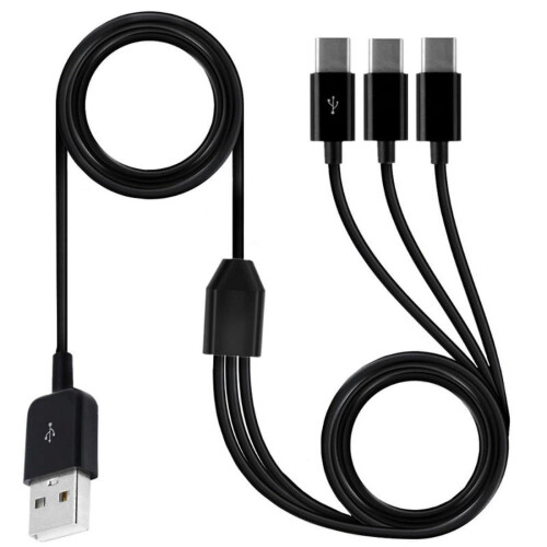 Cable divisor USB C WINDLAND, USB 2.0 tipo A macho a USB tipo C (USB-C) macho, cable de 1 a 3