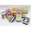 Färgglada ugglor mini whiteboard-suddgummi 10-pack 2