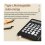 Calculadora de mesa de escritório com 12 dígitos e escrita apagável. 4