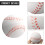 Soft Sponge Baseball Training Ball for Kids White 6 cm 8