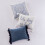 Διακοσμητικό μαξιλάρι Levtex Home Bennett 18x18 ίντσες μπλε λευκό 2