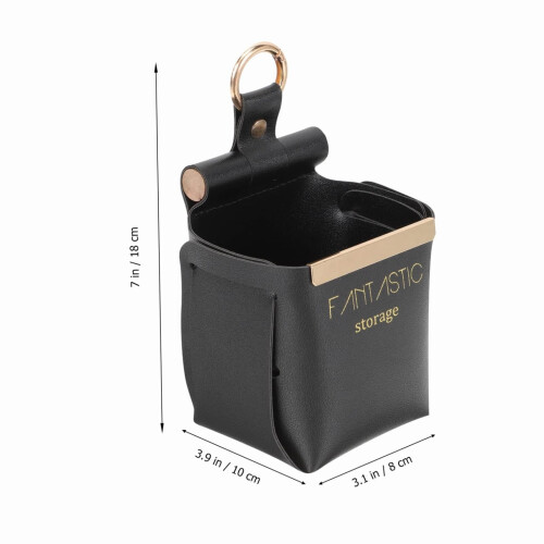 Wall-Mounted Closet Organizer Bag Light Leather 1 Pack 2