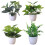 Mini artificial bonsai plant with fresh green foliage 1