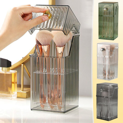Leichter Luxus-Make-up-Pinsel-Organizer mit Deckel und Fächern 1