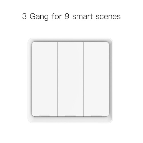 Ασύρματος διακόπτης σκηνής White3-Gang με μπαταρία 1